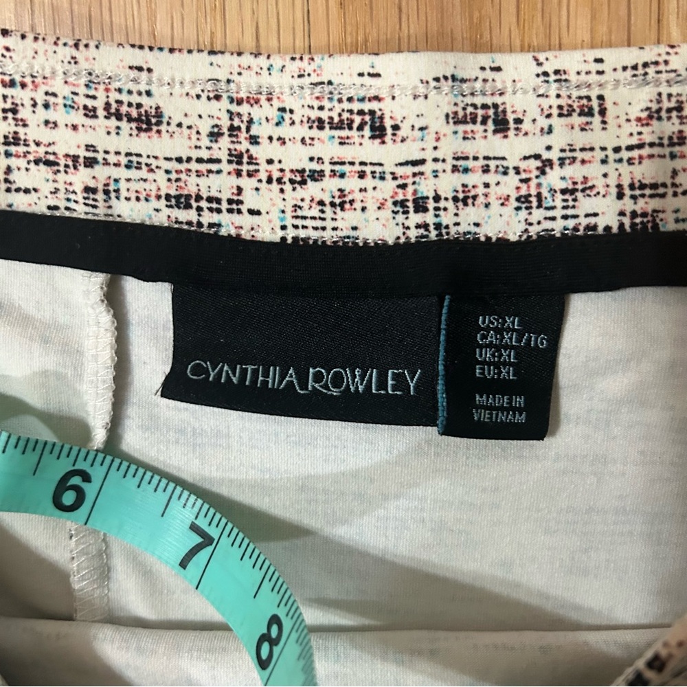 Cythia Rowley Circle Skater Skirt Modern Abstract Print Stretchy XL - Picture 8 of 9